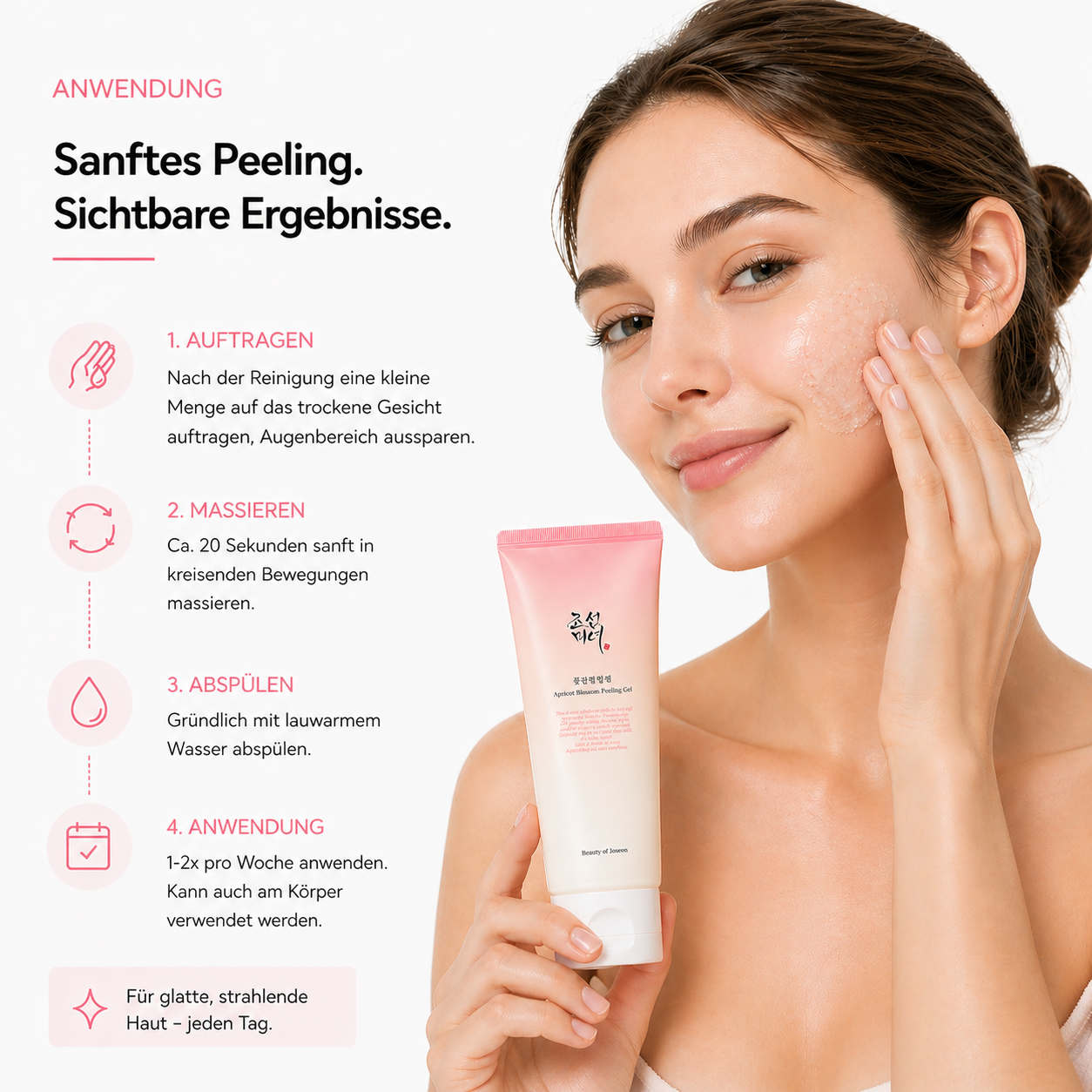 Beauty of Joseon Apricot Blossom Peeling Gel 100ml – K-Beauty Peeling für Gesicht und Körper