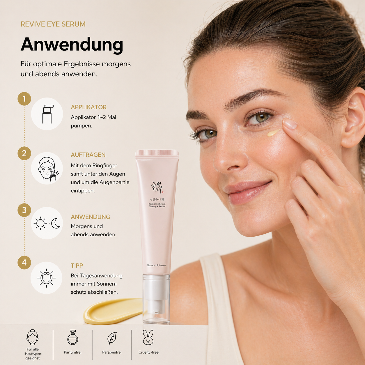 Beauty of Joseon Revive Eye Serum Ginseng + Retinal 30ml – K-Beauty Augenserum Anti-Aging