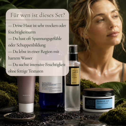 Deep Moisture Ritual K-Beauty Set für sehr trockene und feuchtigkeitsarme Haut mit Snail Mucin und Hyaluronsäure