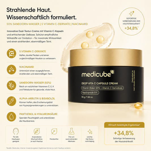 Medicube Deep Vita C Capsule Cream 55g – K-Beauty Vitamin C Kapsel-Creme für alle Hauttypen