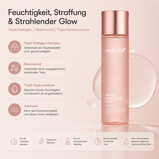 Medicube Triple Collagen Toner 4.0 140ml – K-Beauty Kollagen-Toner für alle Hauttypen