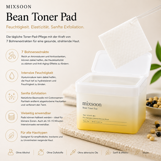 Mixsoon Bean Toner Pad 70 Stück