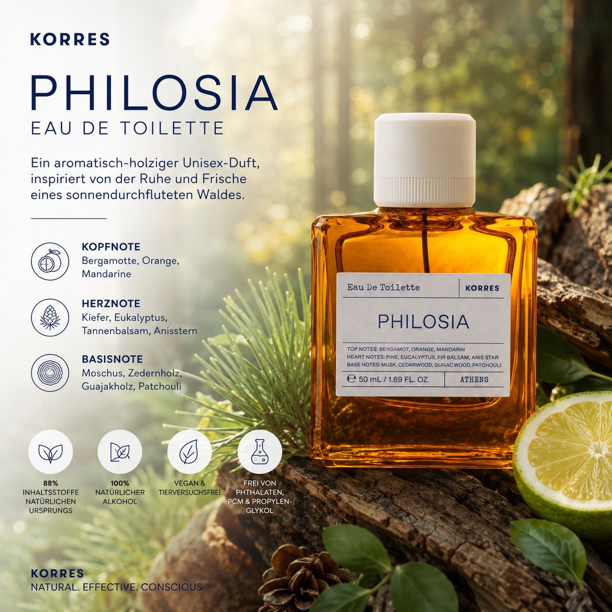 Korres Eau de Toilette Philosia unisex 50ml