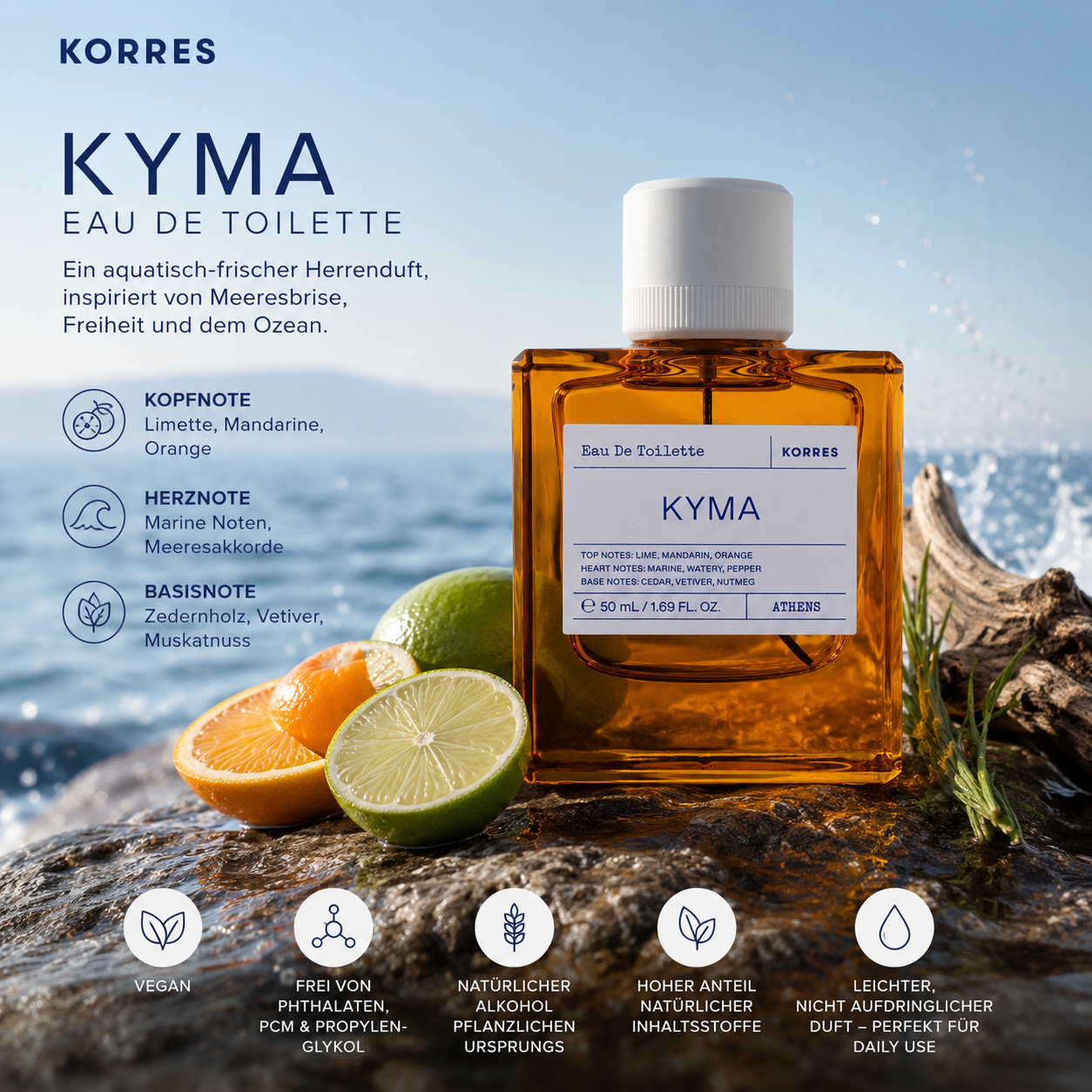 Eau de Toilette für Ihn Kyma 50 ml