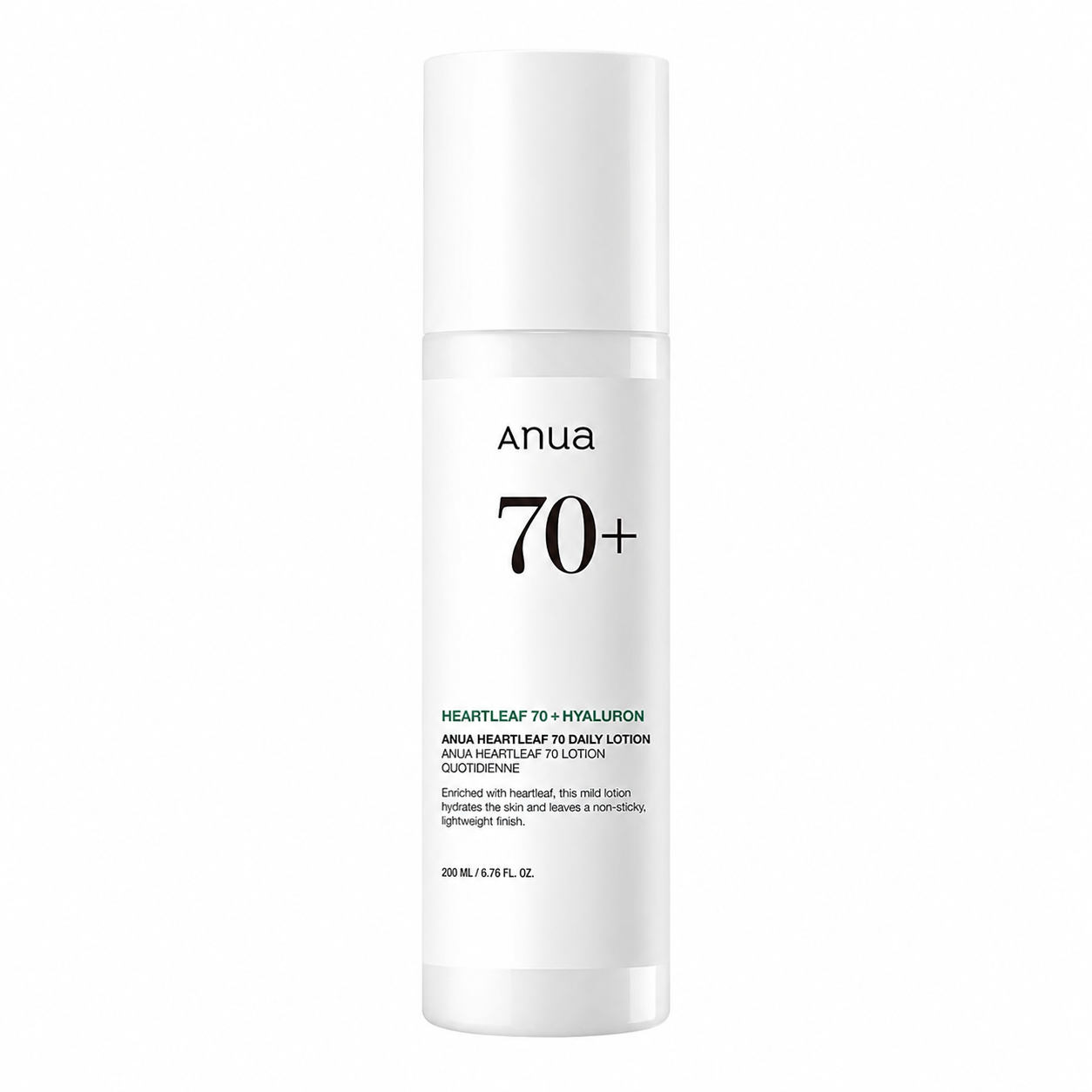 Anua Heartleaf 70 Daily Lotion 200ml – K-Beauty Feuchtigkeitslotion für sensible und alle Hauttypen