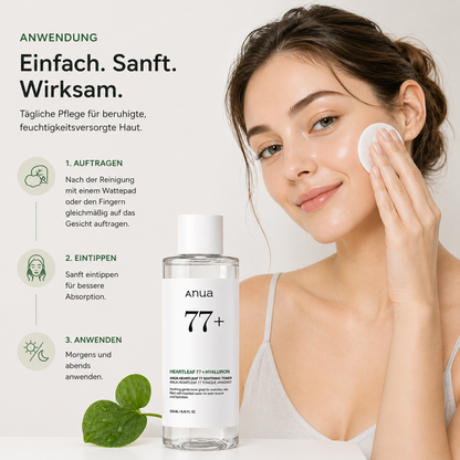 Anua Heartleaf 77 Soothing Toner 250ml – K-Beauty Beruhigungstoner für sensible und alle Hauttypen