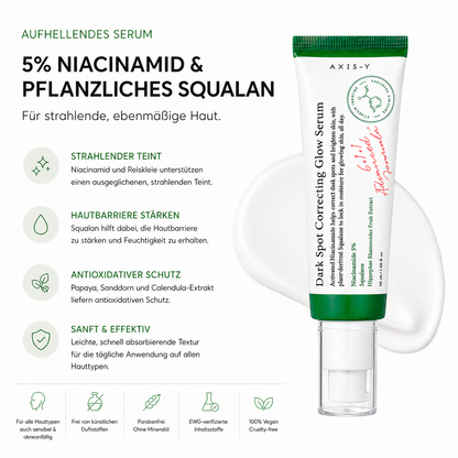 Axis-Y Dark Spot Correcting Glow Serum 50ml – K-Beauty Aufhell-Serum für alle Hauttypen