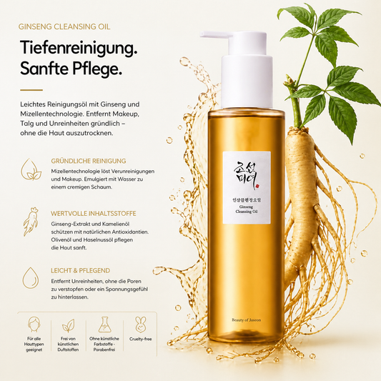 Beauty of Joseon Ginseng Cleansing Oil 210ml – K-Beauty Reinigungsöl für alle Hauttypen