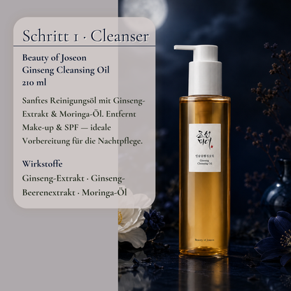 Beauty of Joseon Ginseng Cleansing Oil 210ml – sanftes Reinigungsöl mit Ginseng für Anti-Aging Nachtpflege Routine