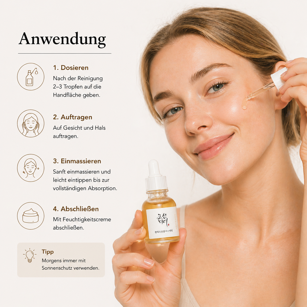 Beauty of Joseon Glow Serum Propolis + Niacinamide 30ml – K-Beauty Aufhell-Serum für alle Hauttypen