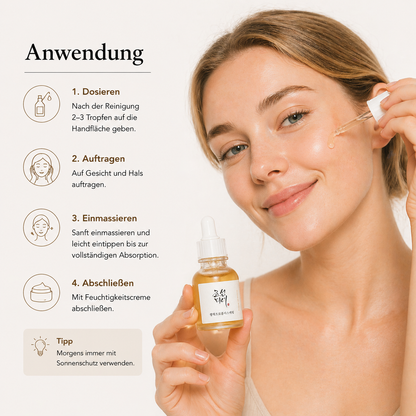 Beauty of Joseon Glow Serum Propolis + Niacinamide 30ml – K-Beauty Aufhell-Serum für alle Hauttypen