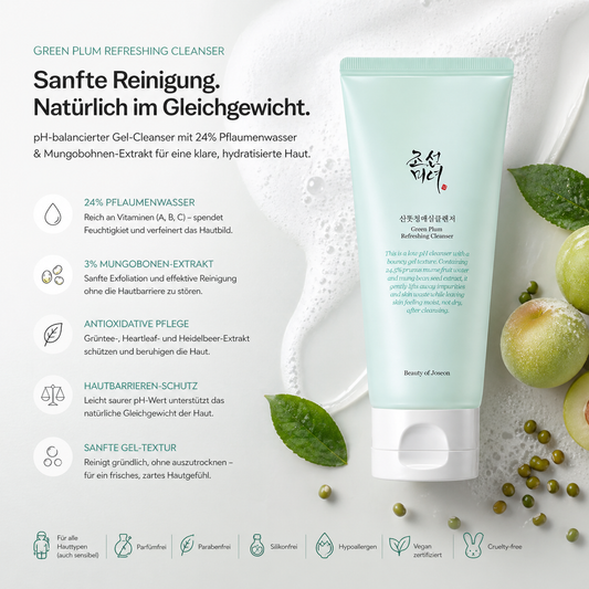 Beauty of Joseon Green Plum Refreshing Cleanser 100ml – K-Beauty Gel-Cleanser für alle Hauttypen