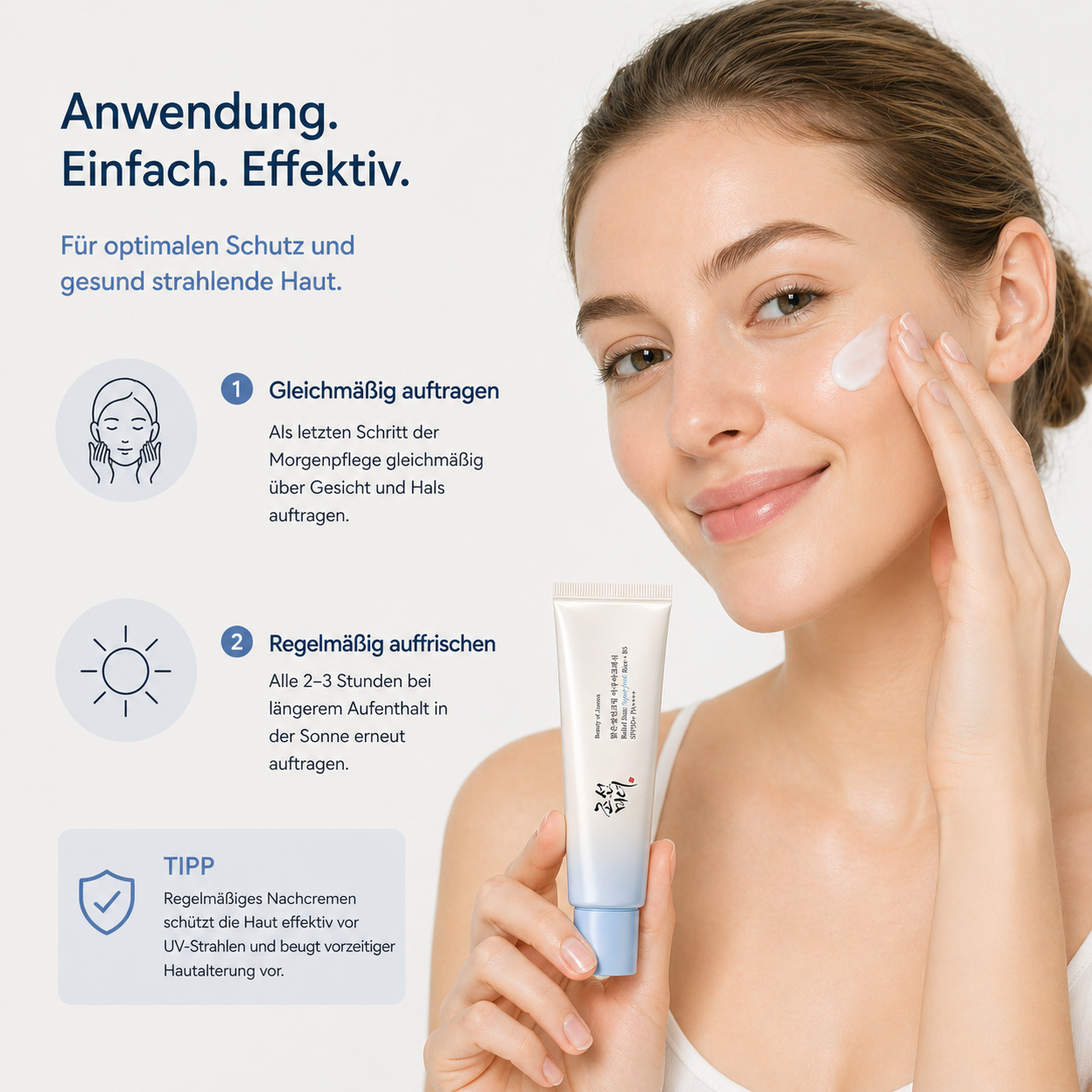 Beauty of Joseon Relief Sun Aqua-Fresh Rice + B5 SPF50+ PA++++ 50ml – K-Beauty Sonnenschutz für fettige Haut