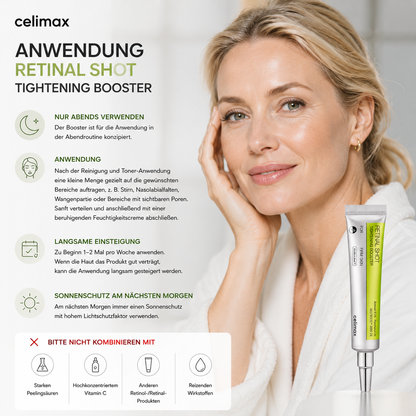 Koreanischer Retinal Booster Celimax The Vita-A für Anti-Aging Nachtpflege und glatter wirkende Haut