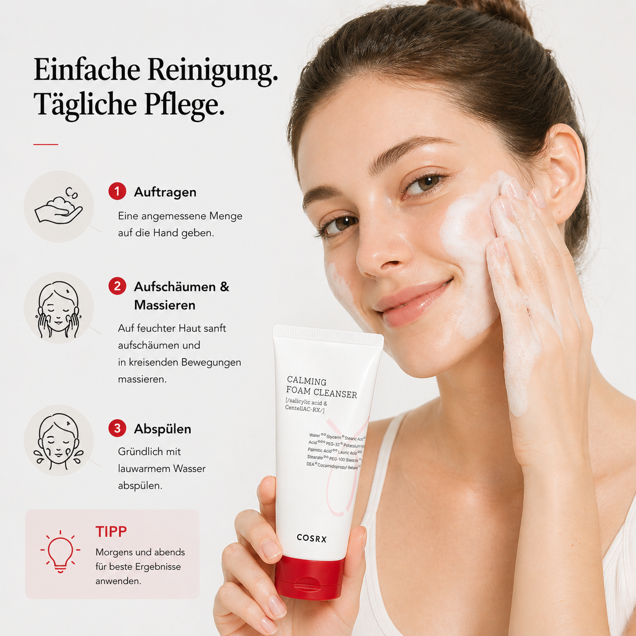 COSRX AC Collection Calming Foam Cleanser 150ml – K-Beauty Reiniger für akneanfällige Haut