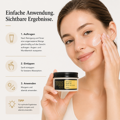 COSRX Advanced Snail 92 All In One Cream 100ml – K-Beauty Bestseller Gel-Creme für alle Hauttypen