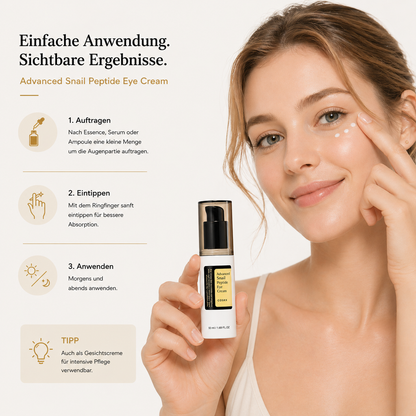 COSRX Advanced Snail Peptide Eye Cream 25ml – K-Beauty Augencreme gegen feine Linien und Augenringe