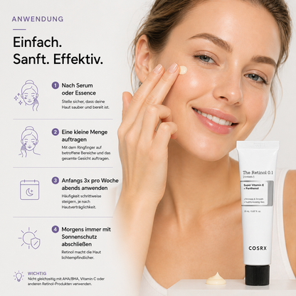 COSRX The Retinol 0.1 Cream 20ml – K-Beauty Anti-Aging Creme für Retinol-Einsteiger