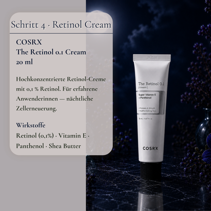 COSRX The Retinol 0.1 Cream 20ml – hochkonzentrierte Retinol-Creme für erfahrene Anwenderinnen ab 40