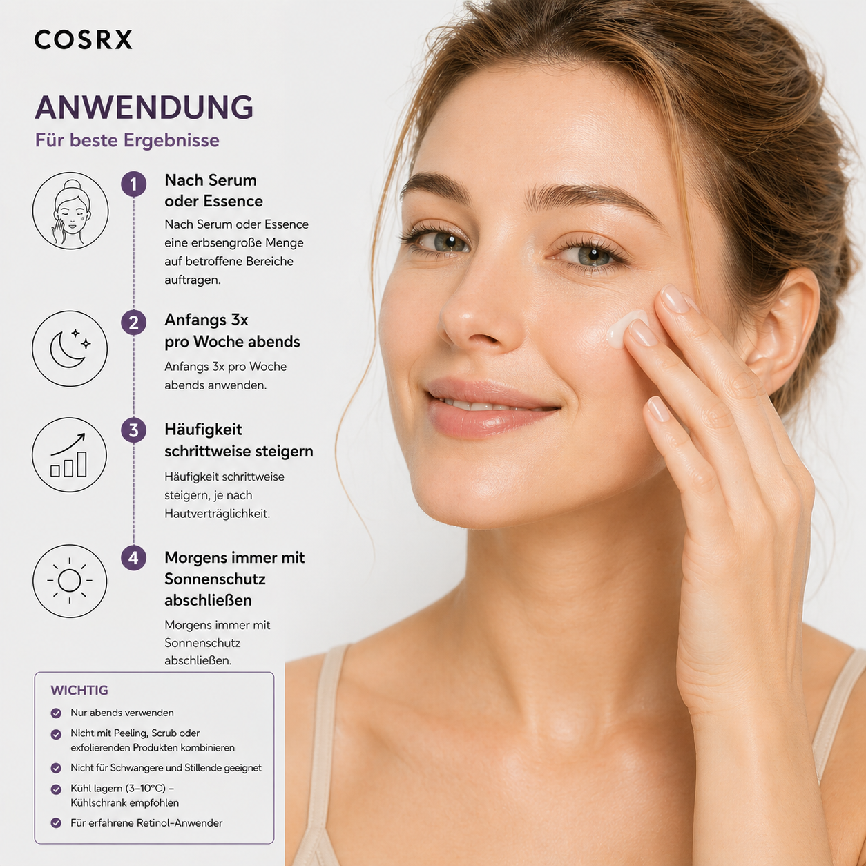 COSRX The Retinol 0.3 Cream 20ml – K-Beauty Anti-Aging Retinol Creme für reife Haut