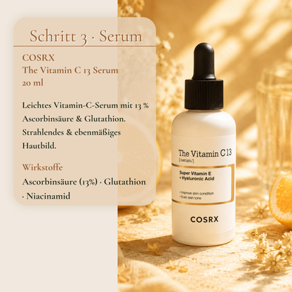 COSRX The Vitamin C 13 Serum 20ml – leichtes Vitamin C Serum für strahlendes und ebenmäßiges Hautbild