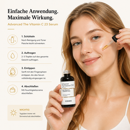 COSRX The Vitamin C 23 Serum 20ml – K-Beauty Aufhellungsserum für alle Hauttypen