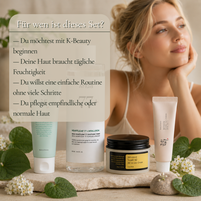 Daily Glow Ritual K-Beauty Set für Einsteiger mit empfindlicher und normaler Haut