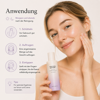 Haruharu Wonder Black Rice Probiotics Barrier Essence Unscented 120ml – Parfümfreie K-Beauty Pflege