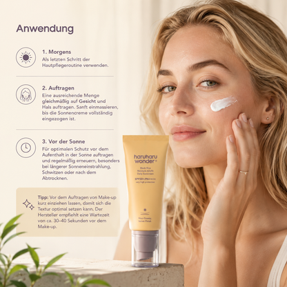 Koreanische Sonnencreme Haruharu Wonder Black Rice SPF50+ für die tägliche Gesichtspflege