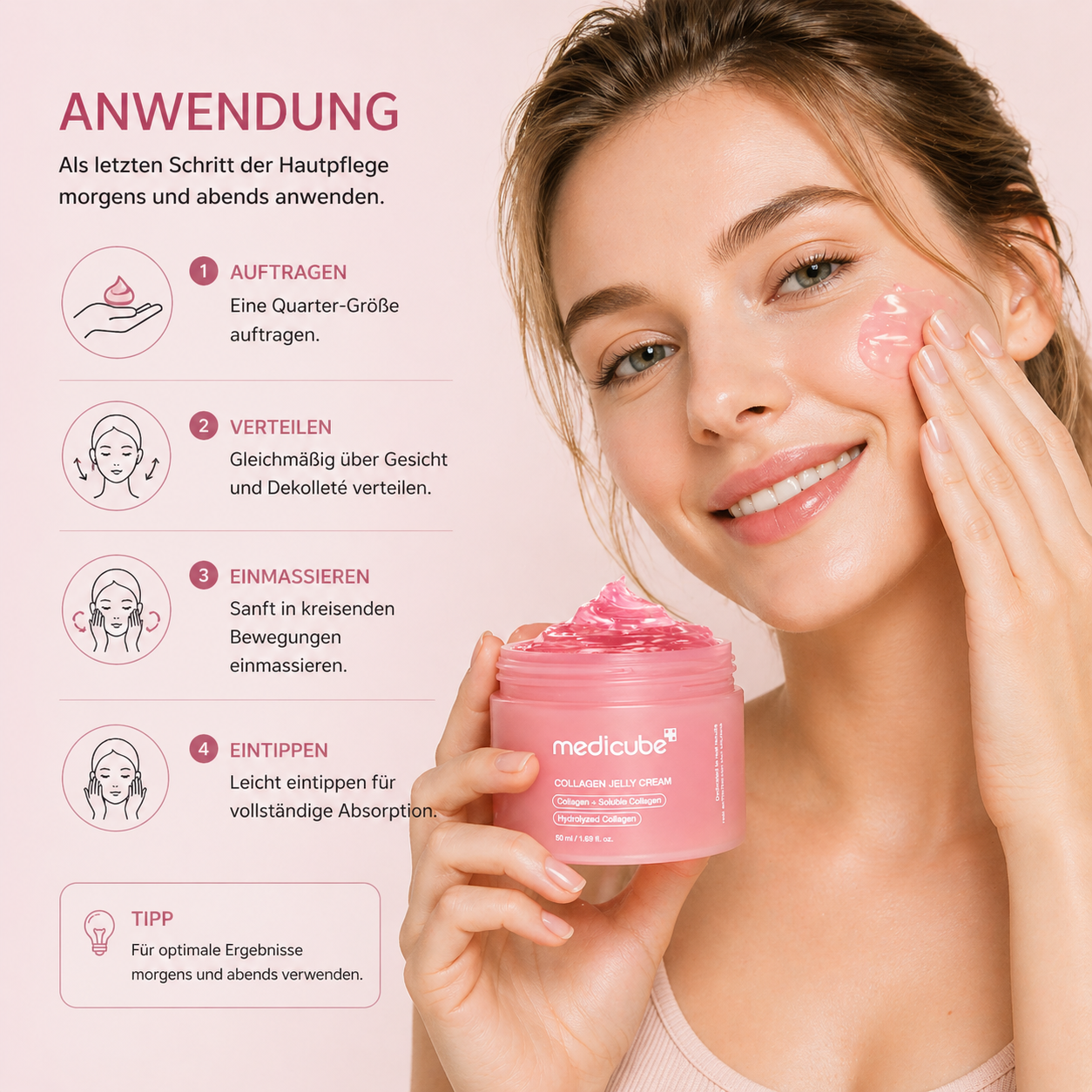 Medicube Collagen Jelly Cream 50ml – K-Beauty Anti-Aging Gelee-Creme für alle Hauttypen