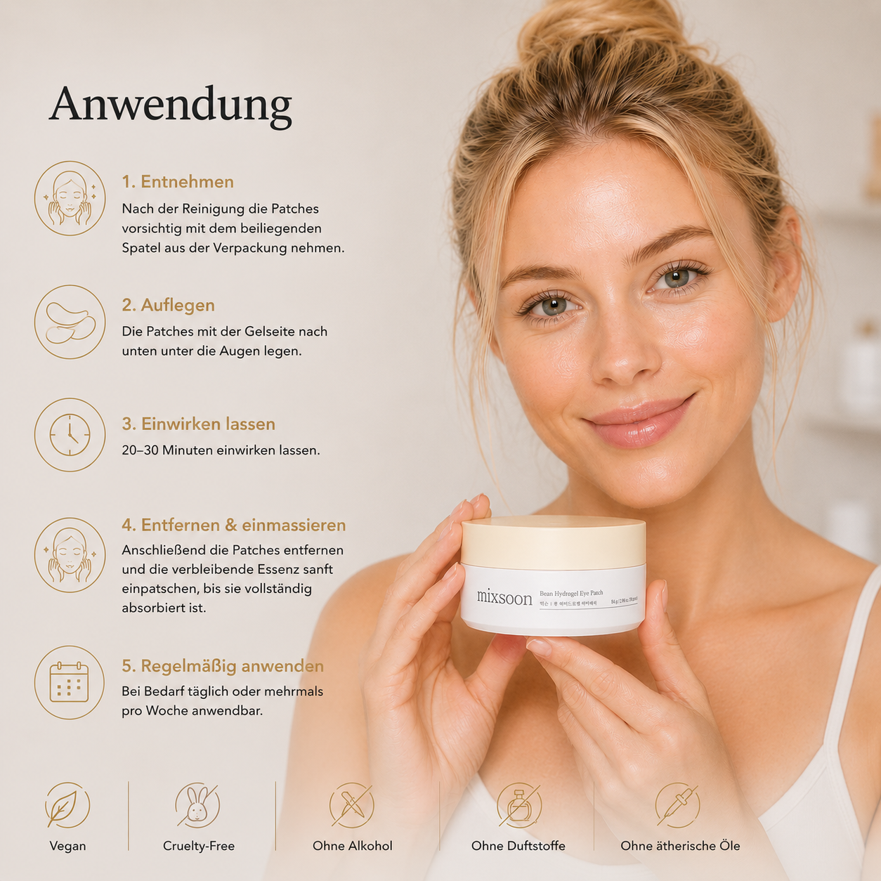 Mixsoon Bean Hydrogel Eye Patch 84g