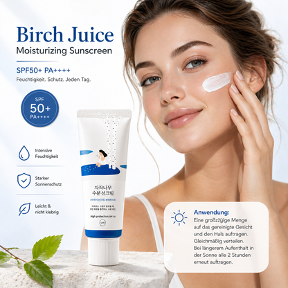 Round Lab Birch Juice Moisturizing Sunscreen SPF50+ PA++++ 50ml – K-Beauty Sonnenschutz für alle Hauttypen