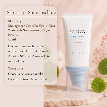 Skin1004 Madagascar Centella Hyalu-Cica Water-Fit Sun Serum SPF50 50ml – leichter Sonnenschutz für empfindliche Haut