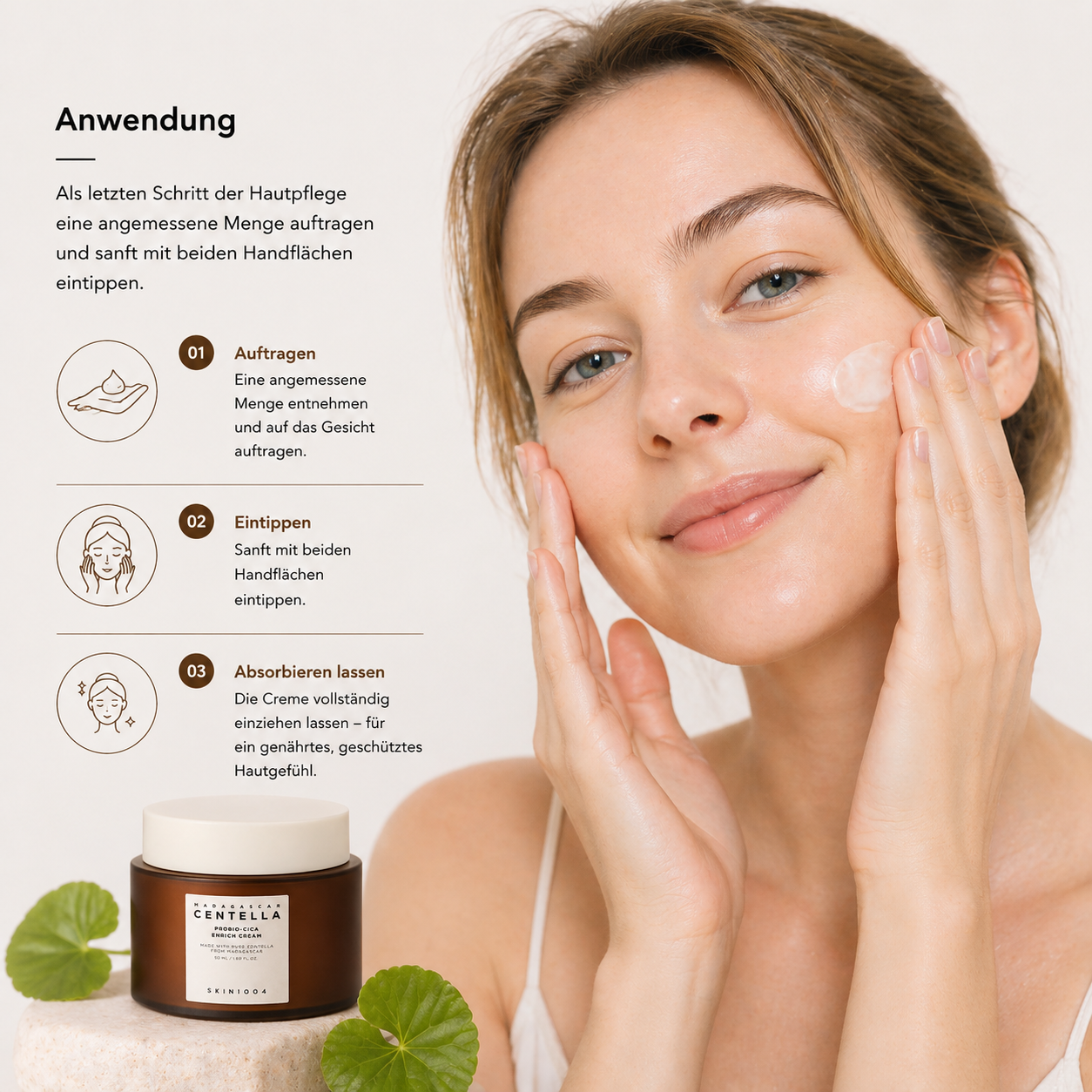Skin1004 Madagascar Centella Probio-Cica Enrich Cream 50ml – K-Beauty Barriere-Creme für trockene Haut